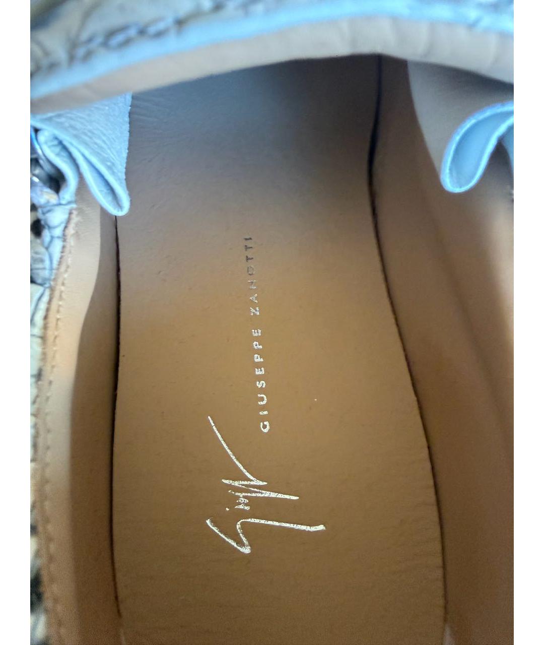 GIUSEPPE ZANOTTI DESIGN Мульти кожаные кеды, фото 6