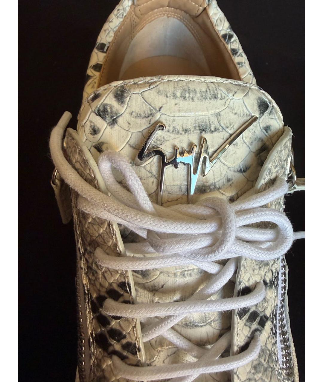 GIUSEPPE ZANOTTI DESIGN Мульти кожаные кеды, фото 5