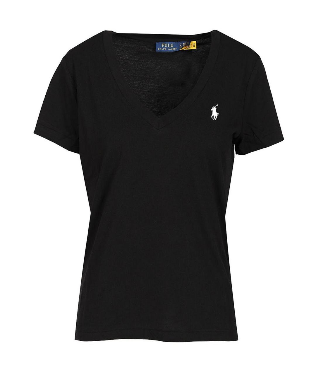 POLO RALPH LAUREN Черная хлопковая футболка, фото 1