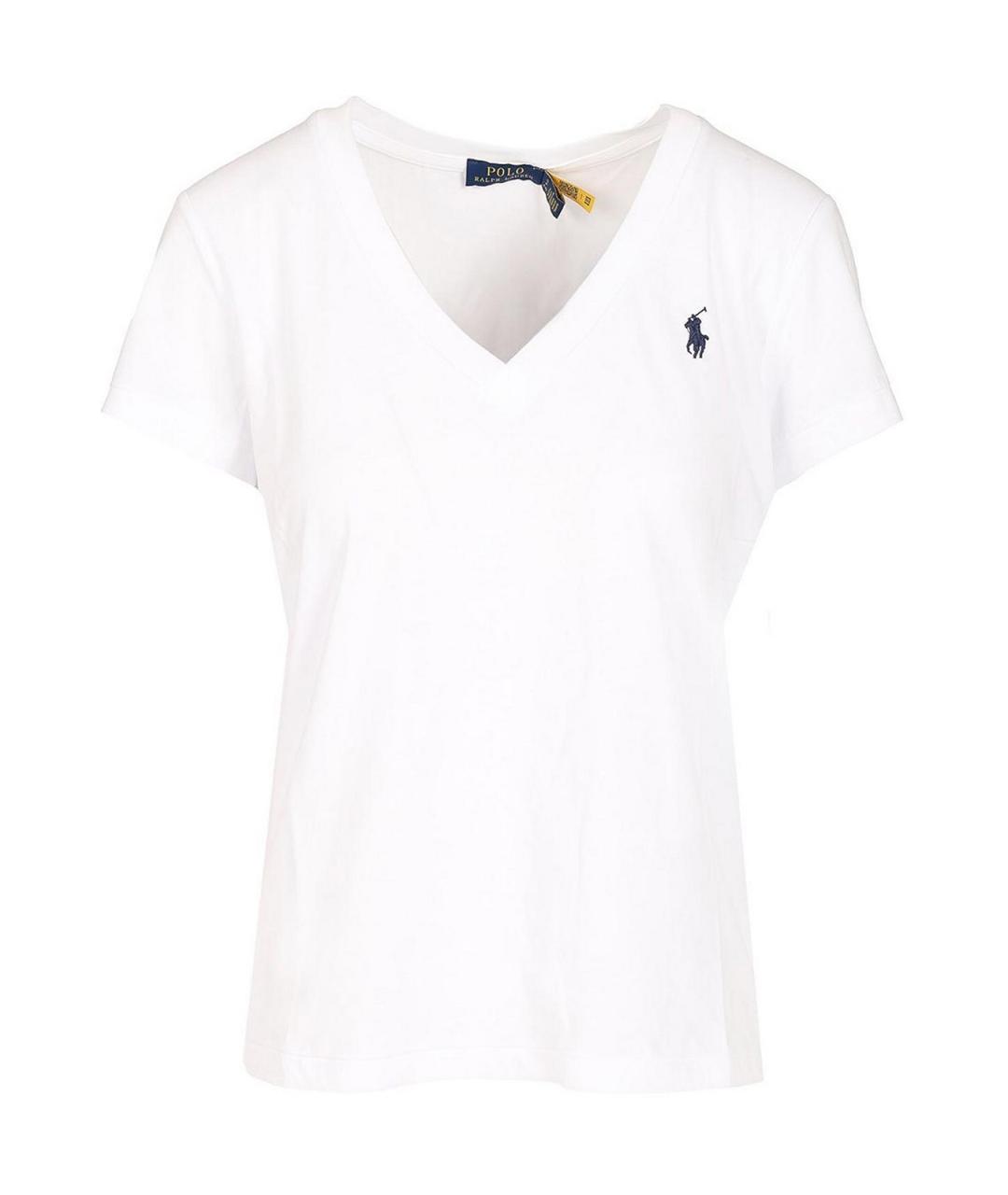 POLO RALPH LAUREN Белая хлопковая футболка, фото 1