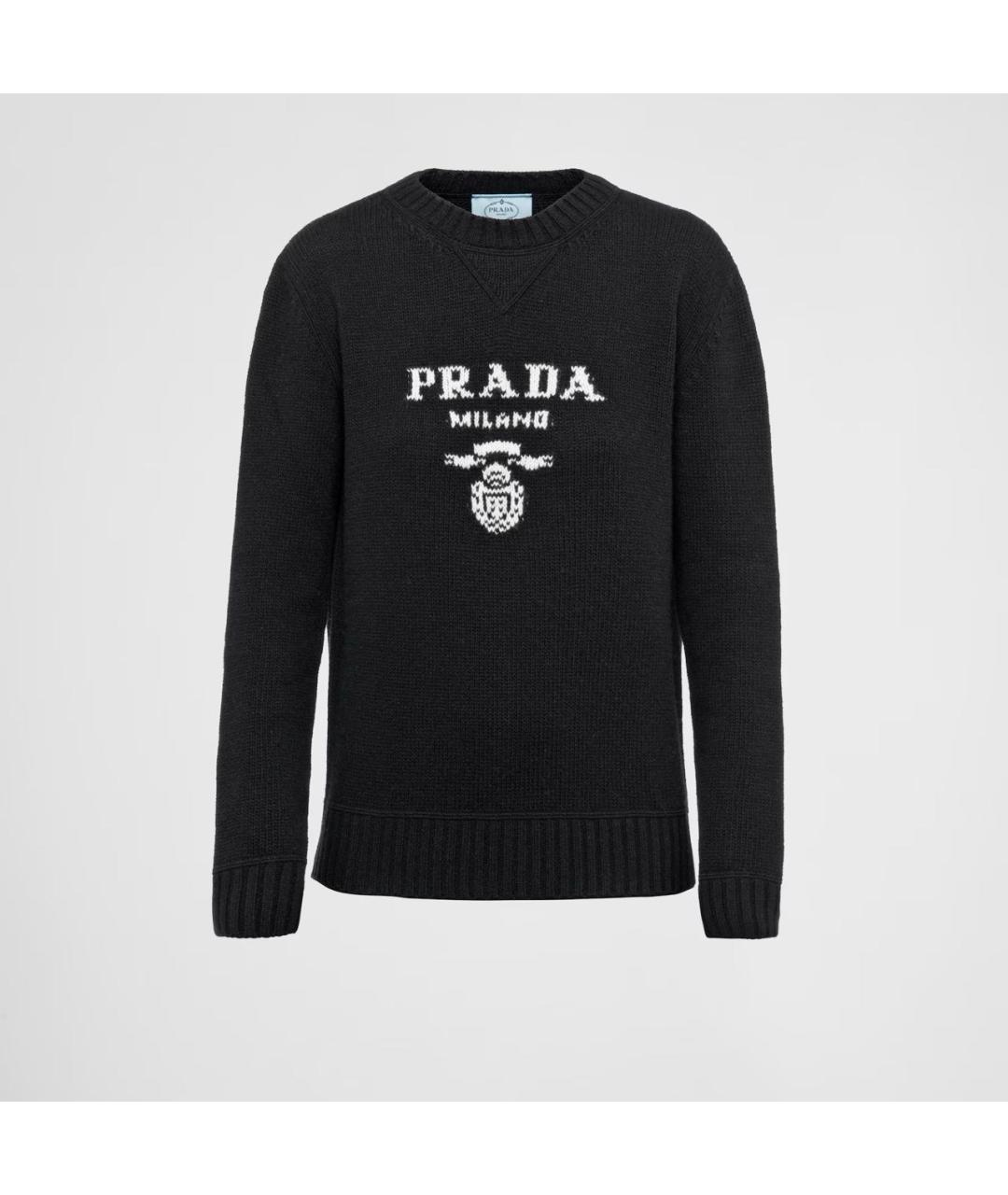 PRADA Черный кашемировый джемпер / свитер, фото 4