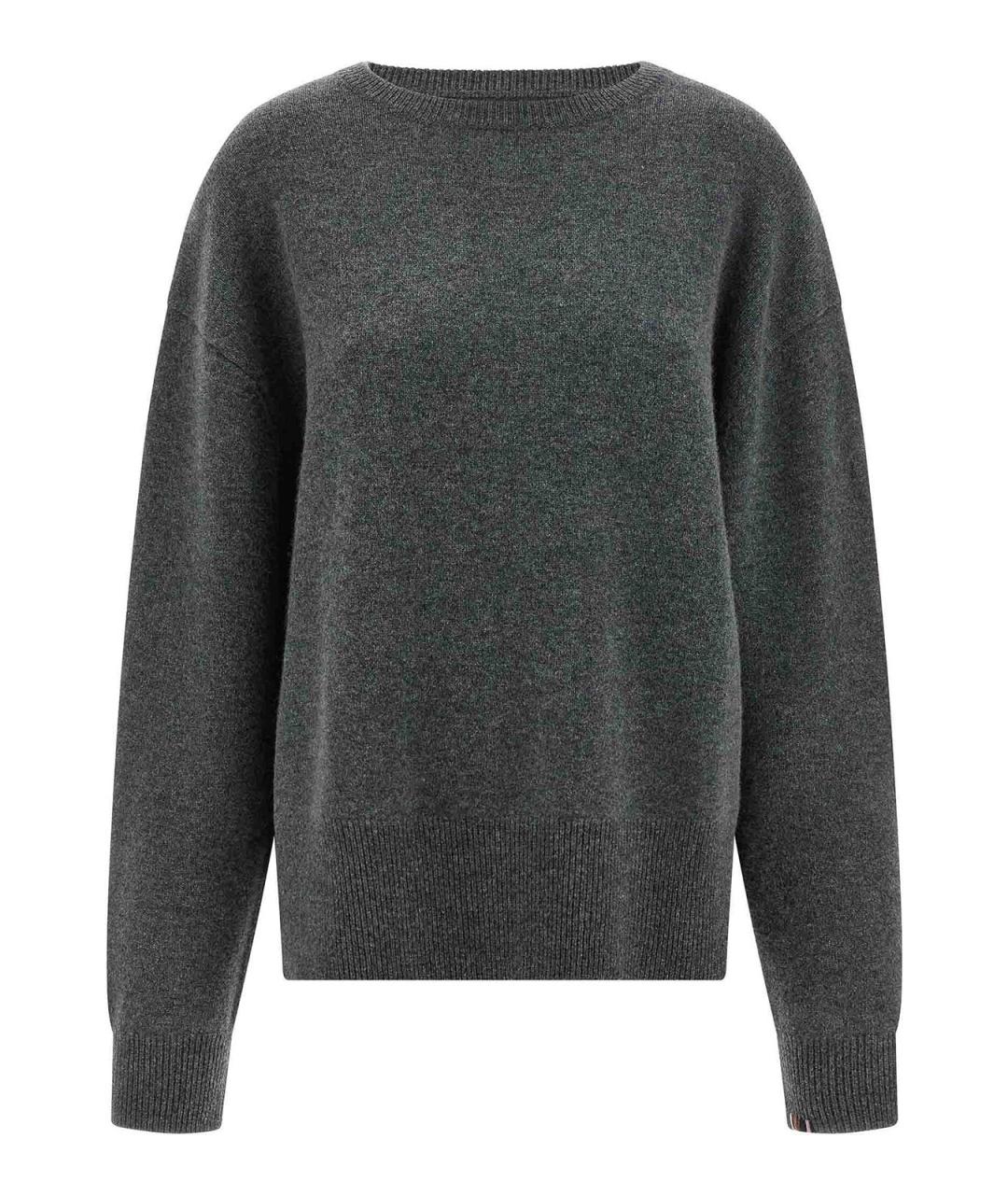 EXTREME CASHMERE Серый кашемировый джемпер / свитер, фото 1