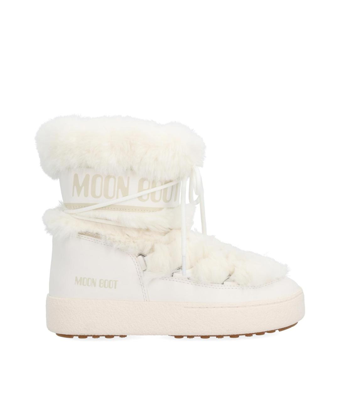 MOON BOOT Белые синтетические сапоги, фото 1
