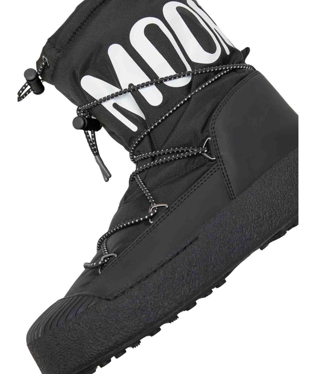 MOON BOOT Черные синтетические высокие ботинки, фото 3