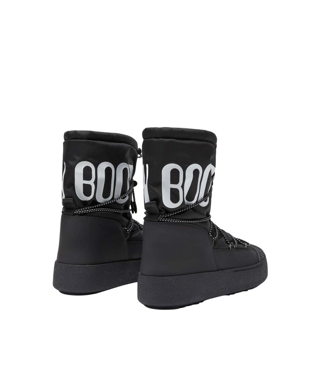 MOON BOOT Черные синтетические высокие ботинки, фото 4