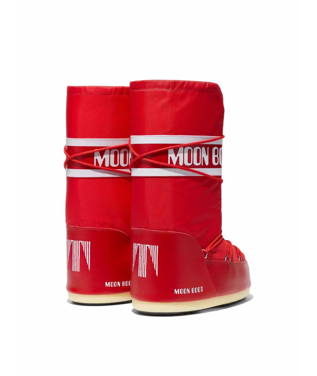 MOON BOOT Красные синтетические высокие ботинки, фото 2