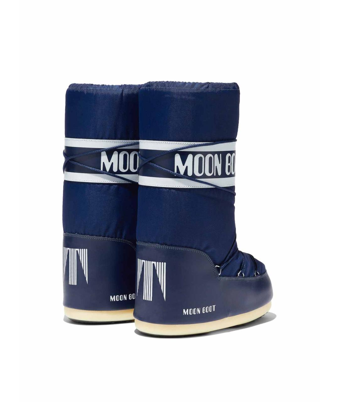 MOON BOOT Синие синтетические высокие ботинки, фото 2