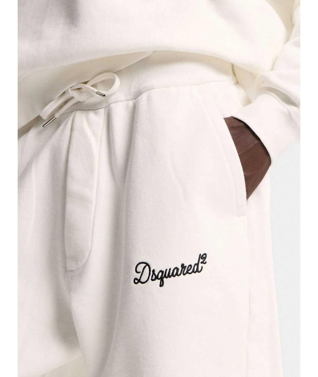 DSQUARED2 Белые хлопковые шорты, фото 5