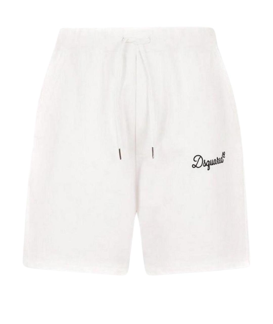 DSQUARED2 Белые хлопковые шорты, фото 1