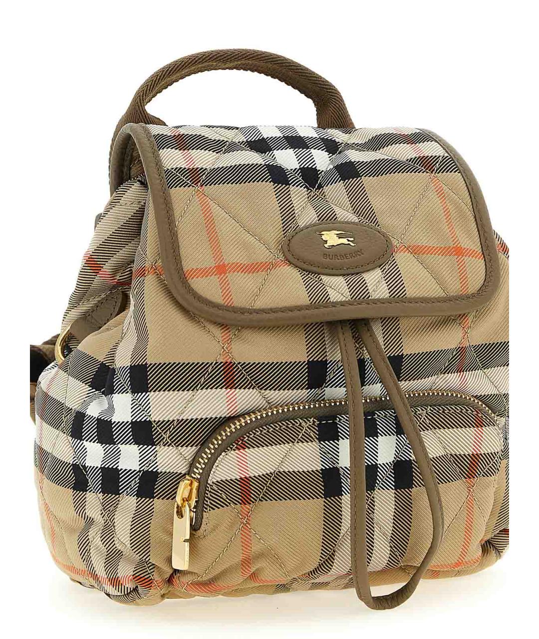 BURBERRY Бежевый нейлоновый рюкзак, фото 3