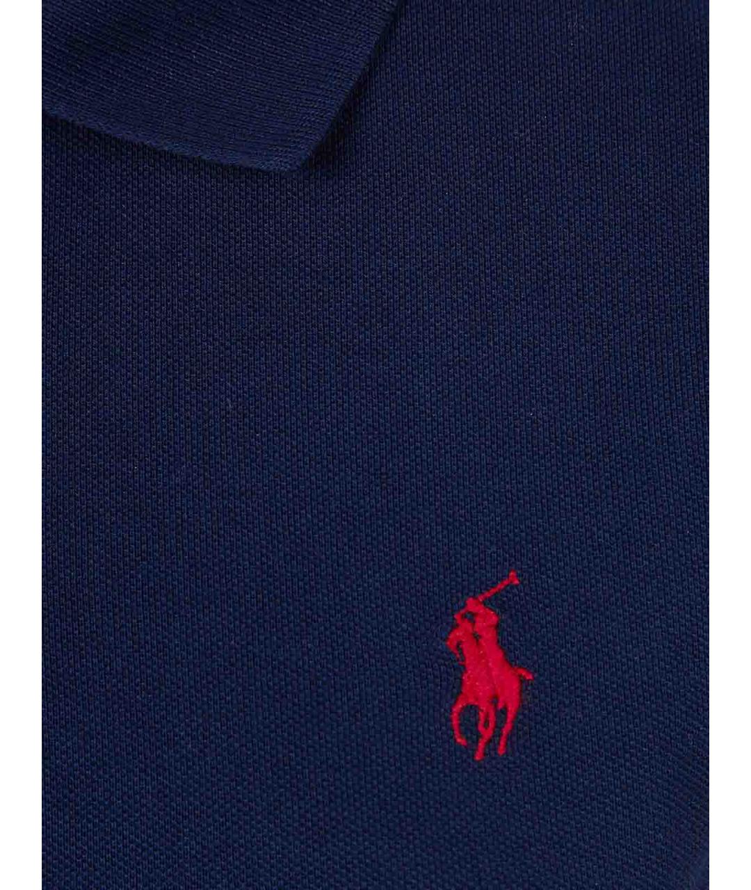POLO RALPH LAUREN Синяя хлопковая футболка, фото 3