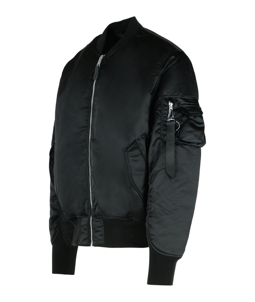 ALPHA INDUSTRIES Черная синтетическая куртка, фото 3