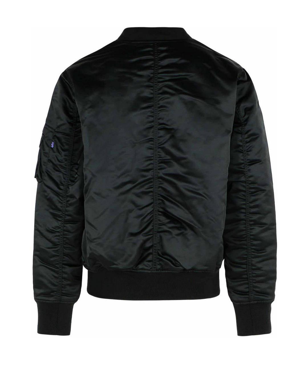 ALPHA INDUSTRIES Черная синтетическая куртка, фото 2