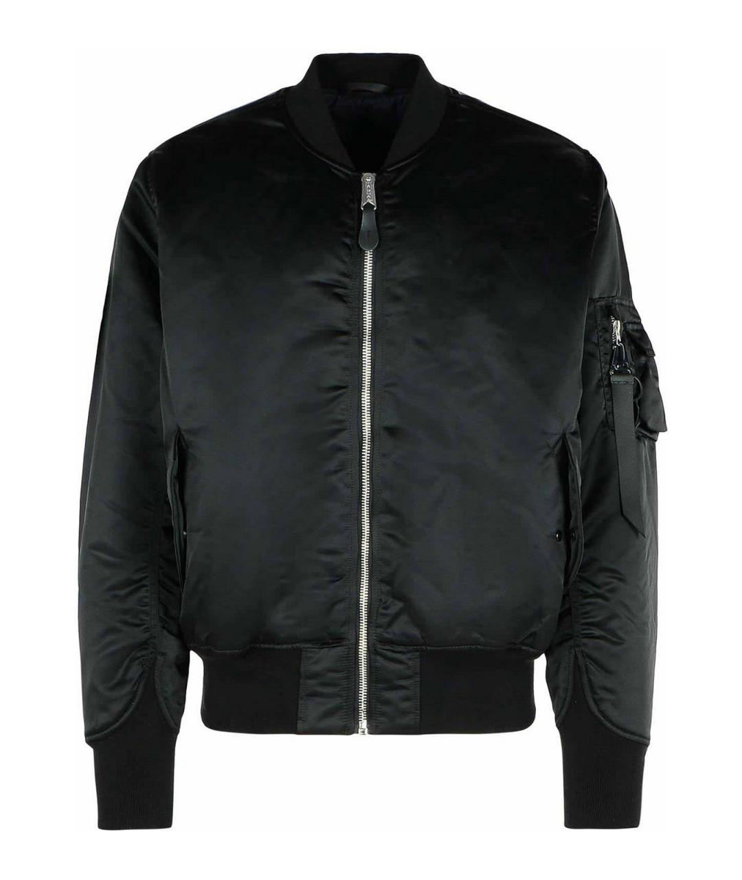 ALPHA INDUSTRIES Черная синтетическая куртка, фото 1