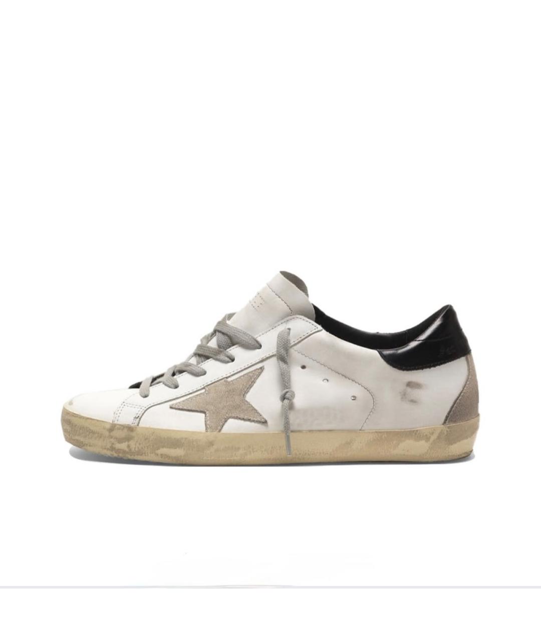 GOLDEN GOOSE Белые кожаные кеды, фото 9