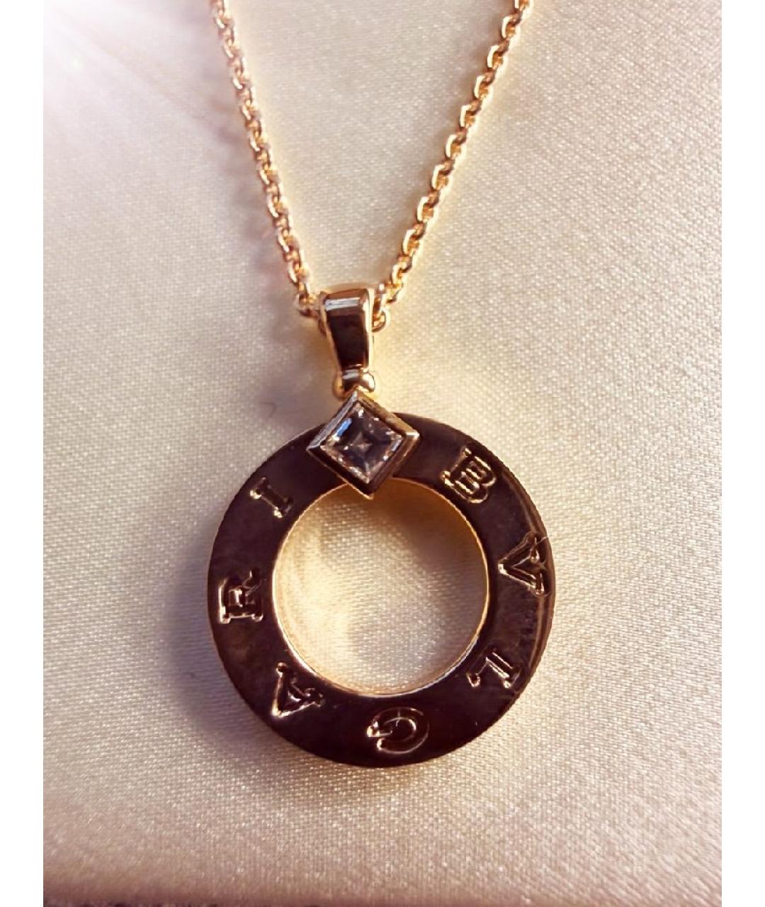 BVLGARI Золотая подвеска из розового золота, фото 7