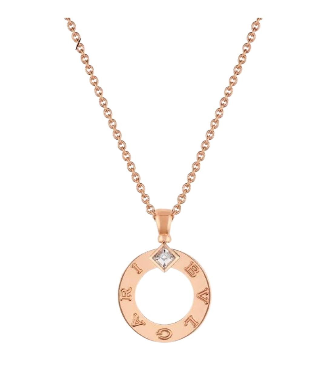 BVLGARI Золотая подвеска из розового золота, фото 1
