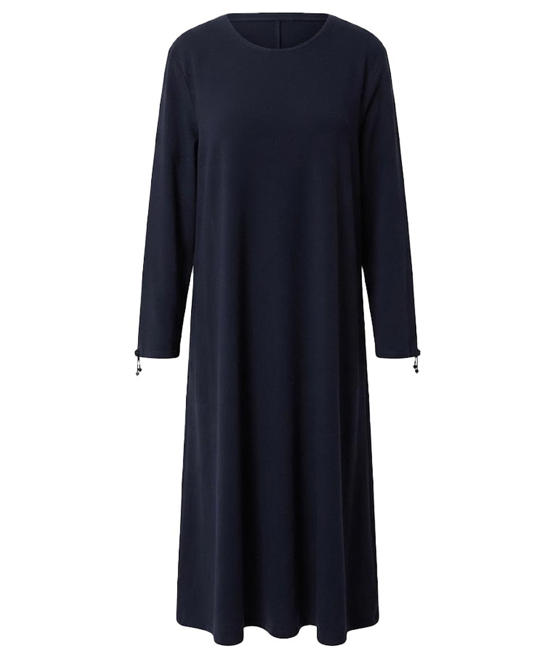 'S MAX MARA Темно-синее шерстяное повседневное платье, фото 1