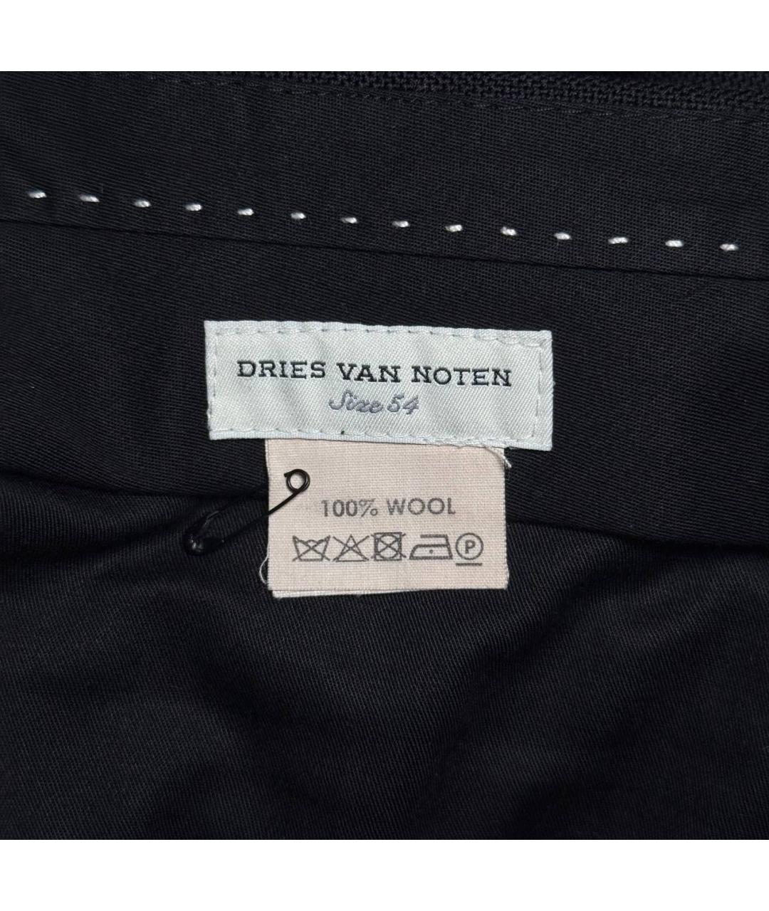 DRIES VAN NOTEN Черные классические брюки, фото 5