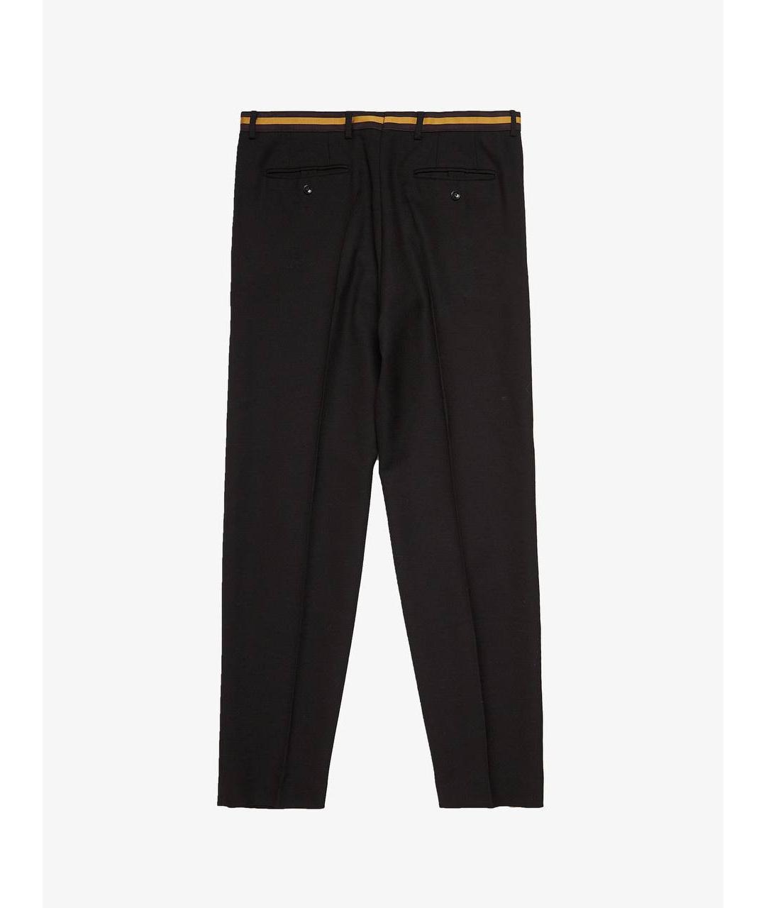 DRIES VAN NOTEN Черные классические брюки, фото 4