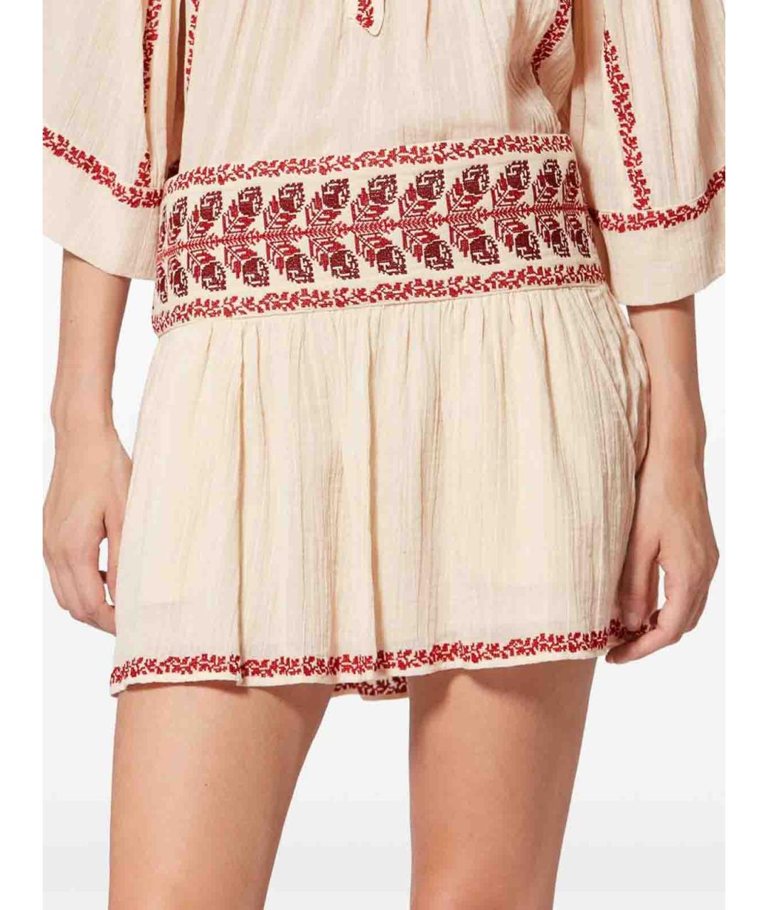 ISABEL MARANT ETOILE Бежевая юбка мини, фото 5
