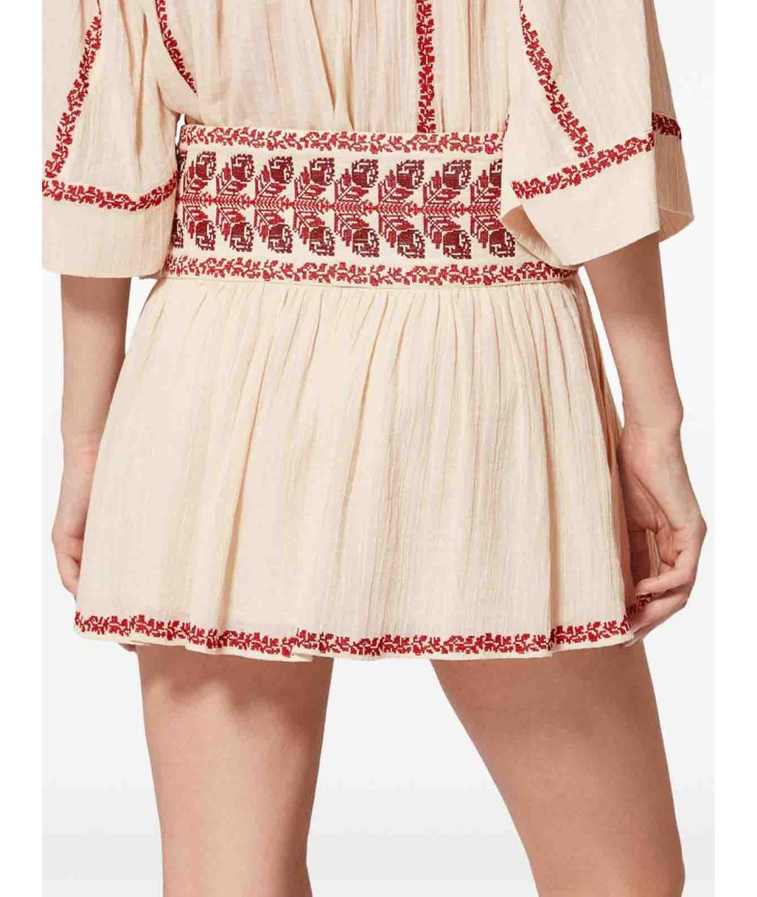 ISABEL MARANT ETOILE Бежевая юбка мини, фото 3