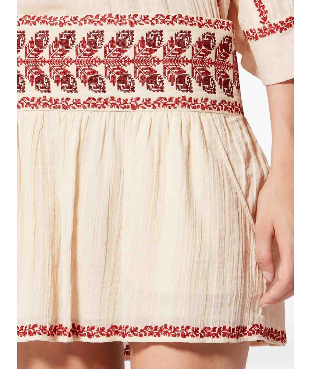 ISABEL MARANT ETOILE Бежевая юбка мини, фото 2