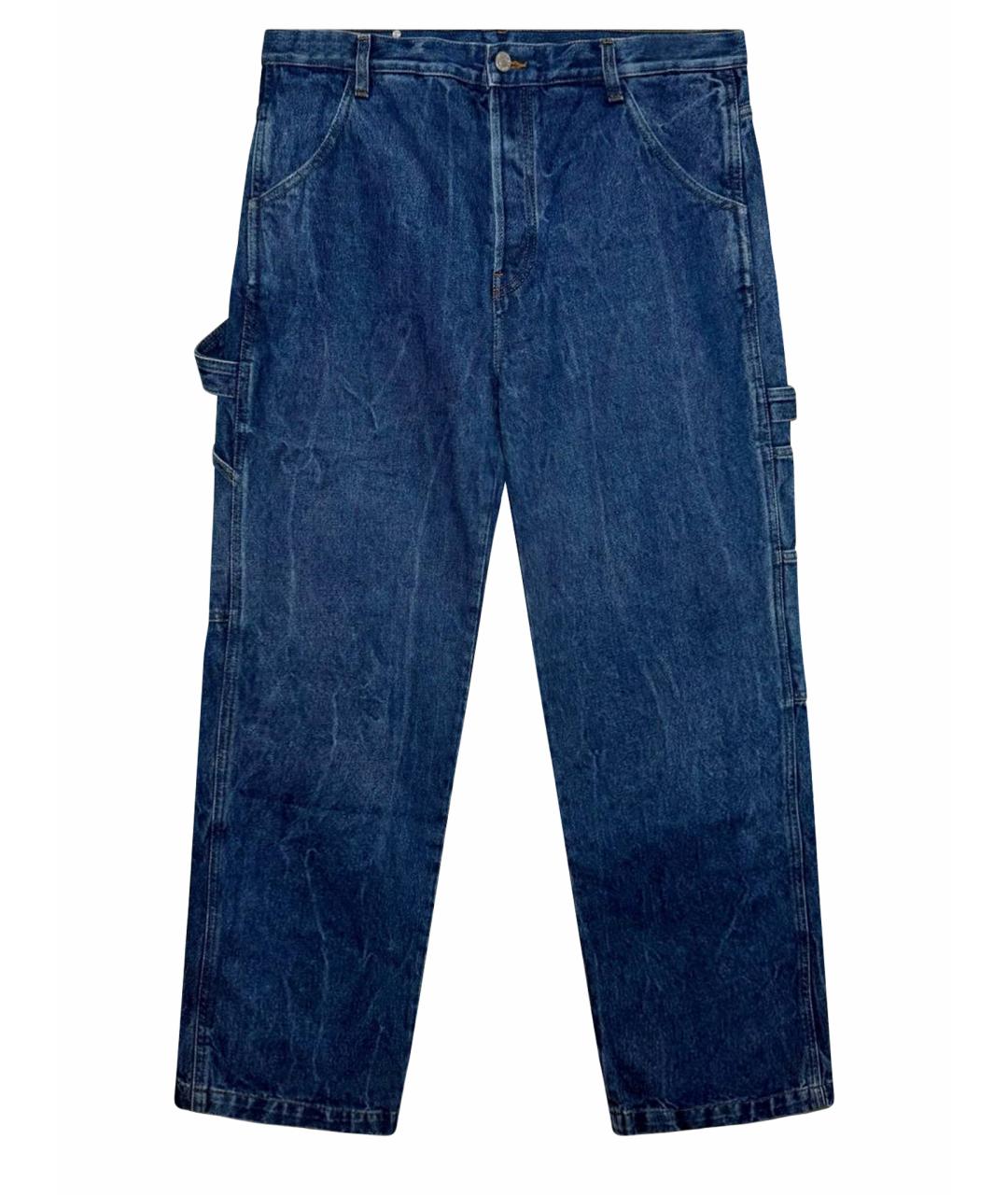 DRIES VAN NOTEN Синие прямые джинсы, фото 1