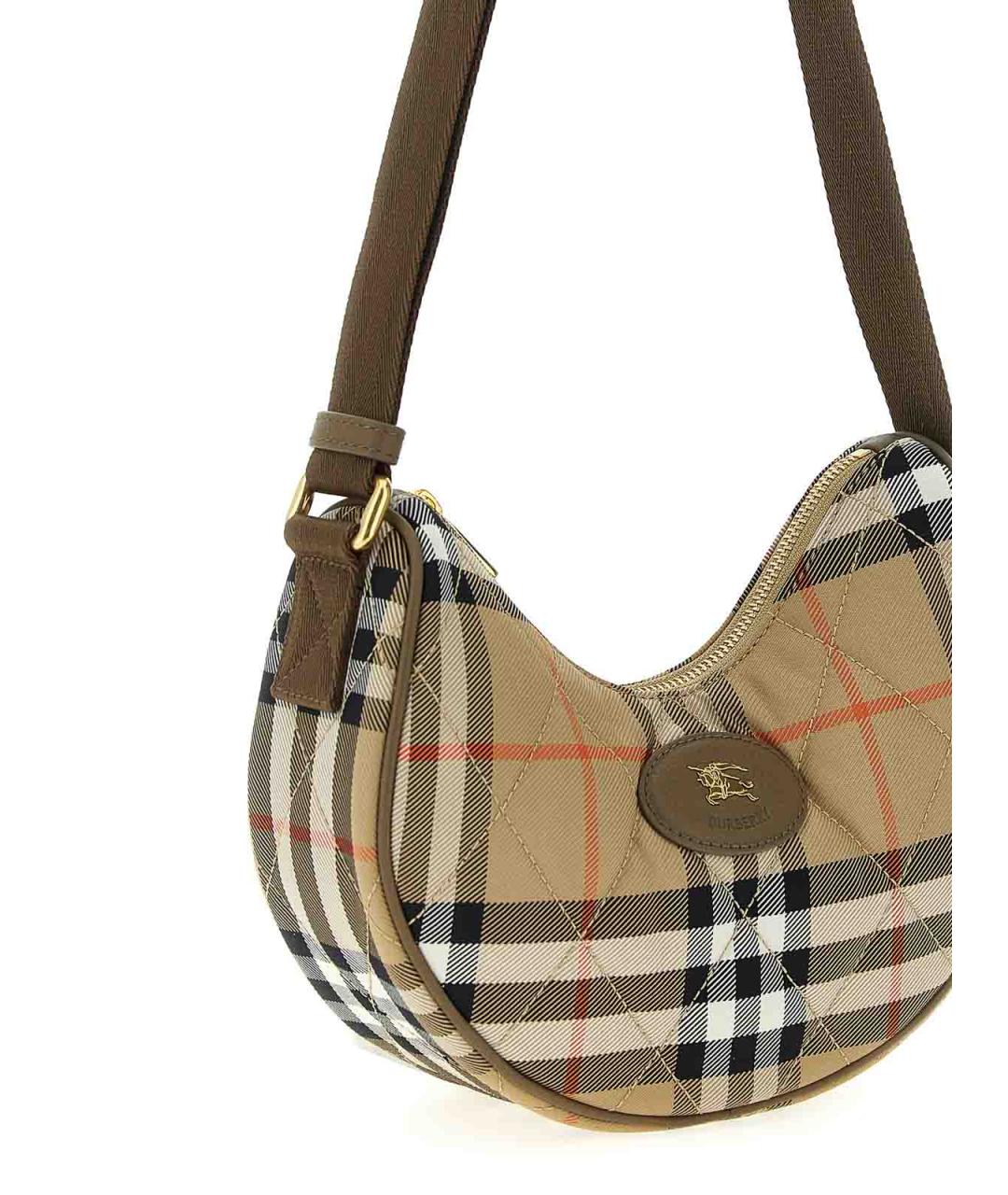 BURBERRY Бежевая нейлоновая сумка через плечо, фото 3