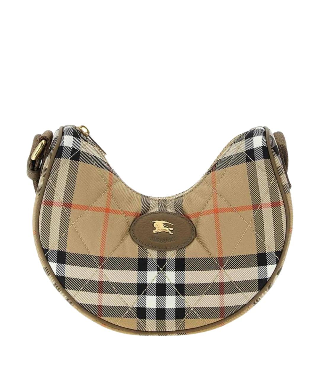 BURBERRY Бежевая нейлоновая сумка через плечо, фото 1