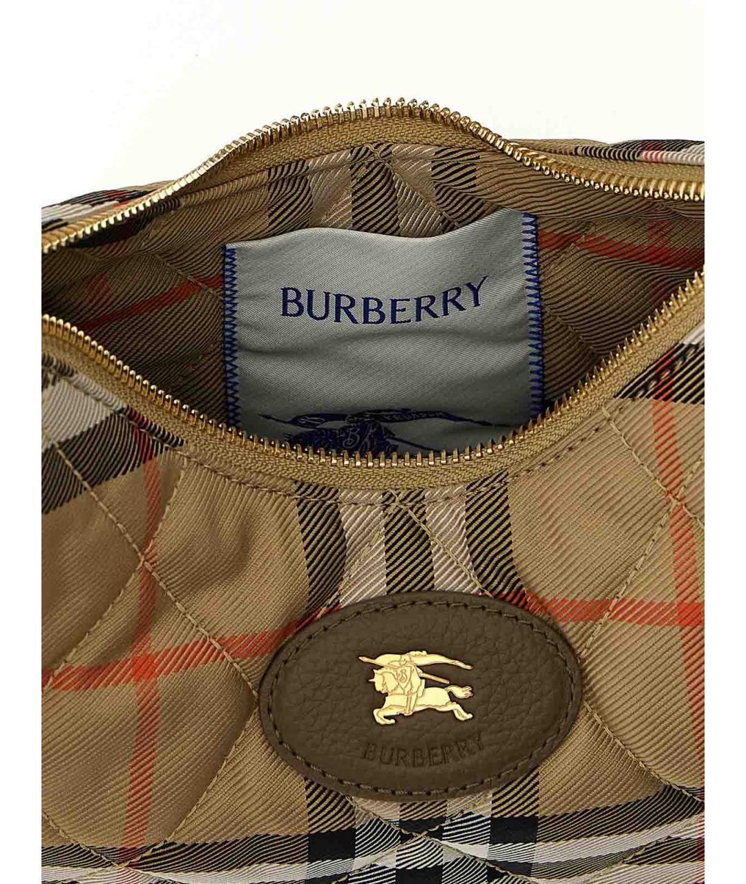 BURBERRY Бежевая нейлоновая сумка через плечо, фото 4