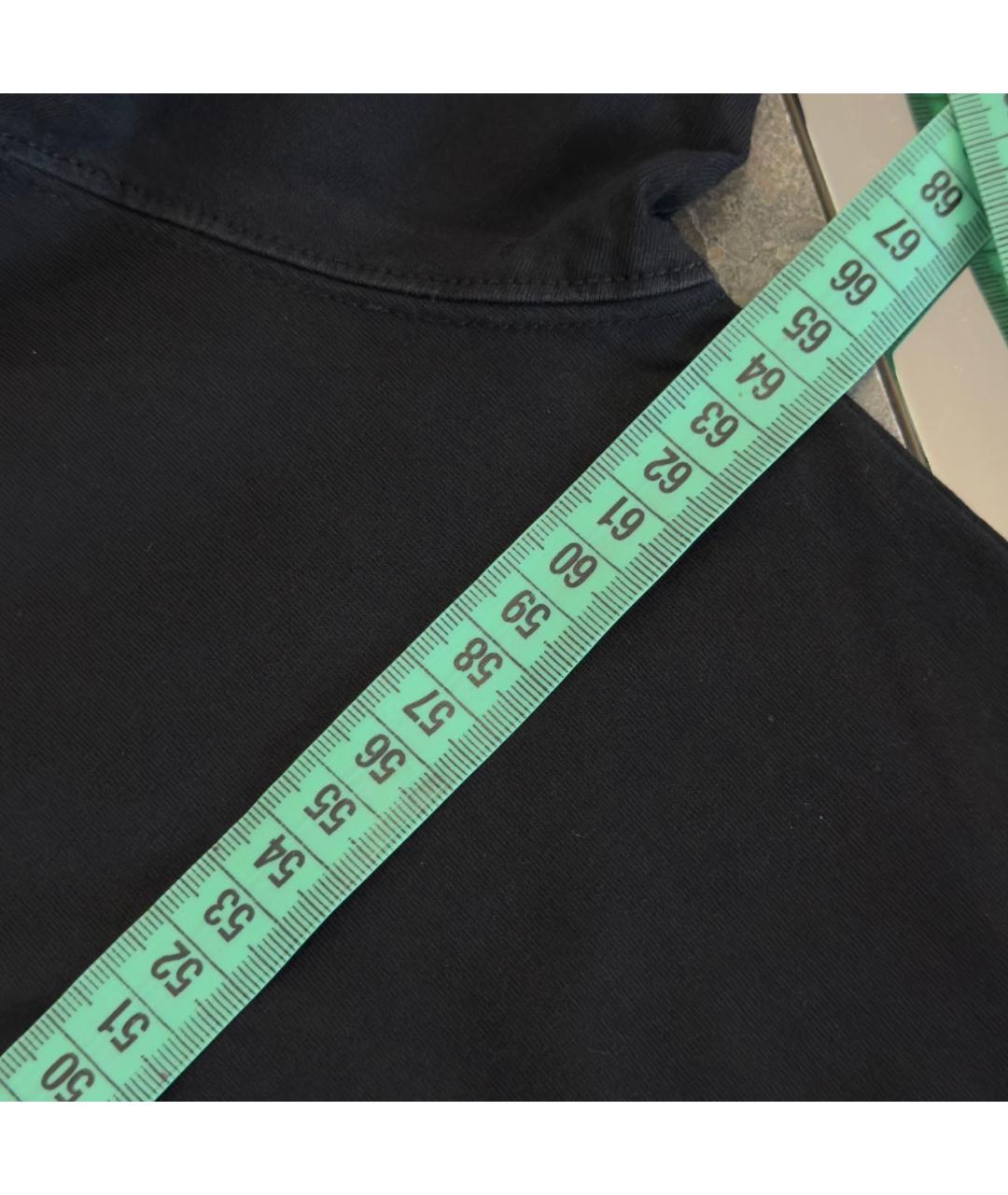 VETEMENTS Черная хлопковая футболка, фото 8