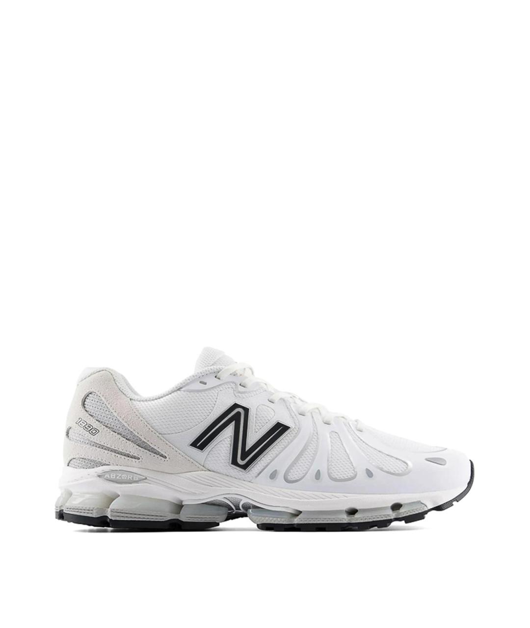 NEW BALANCE Белые резиновые низкие кроссовки / кеды, фото 1