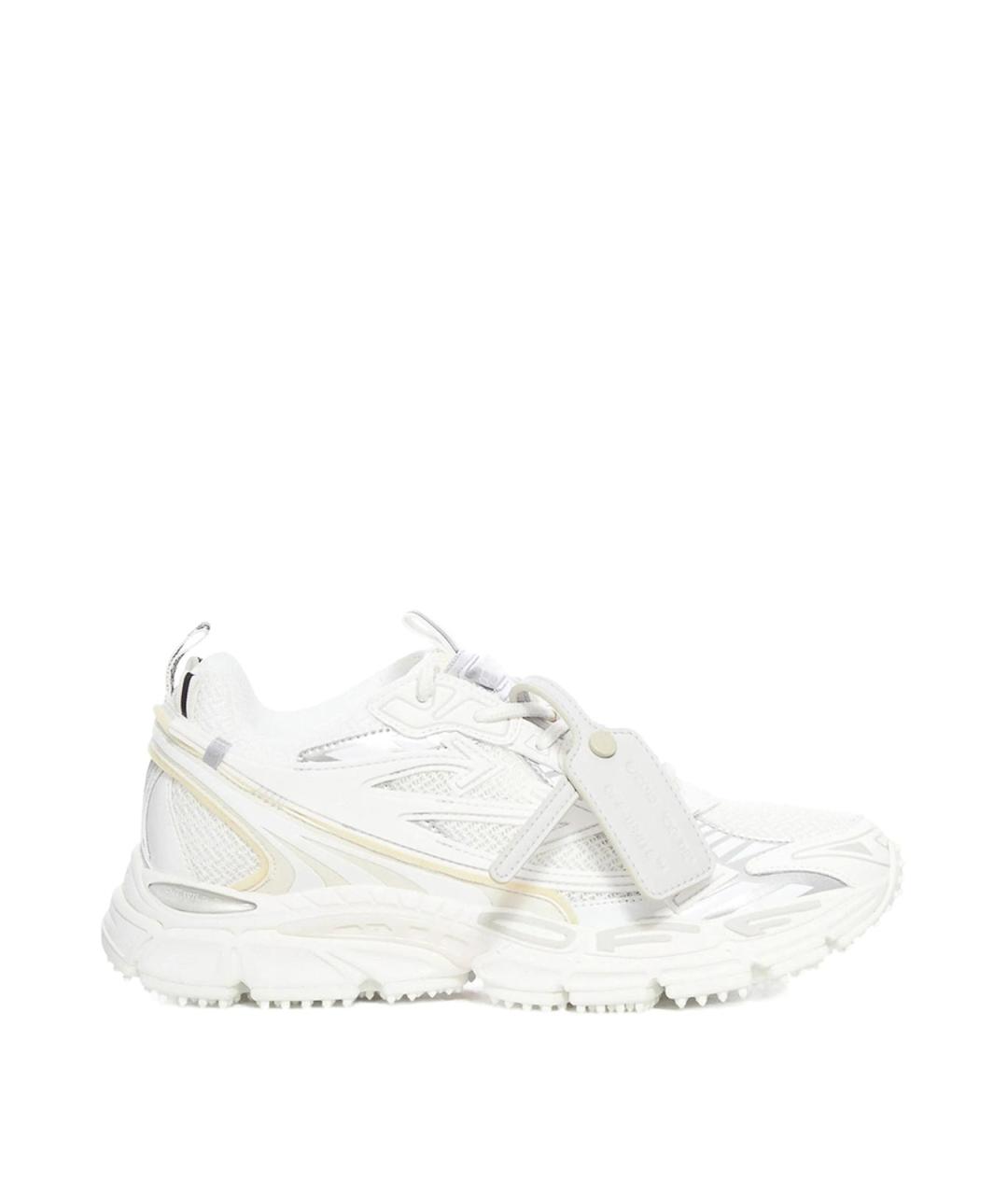 OFF-WHITE Белые текстильные кроссовки, фото 1