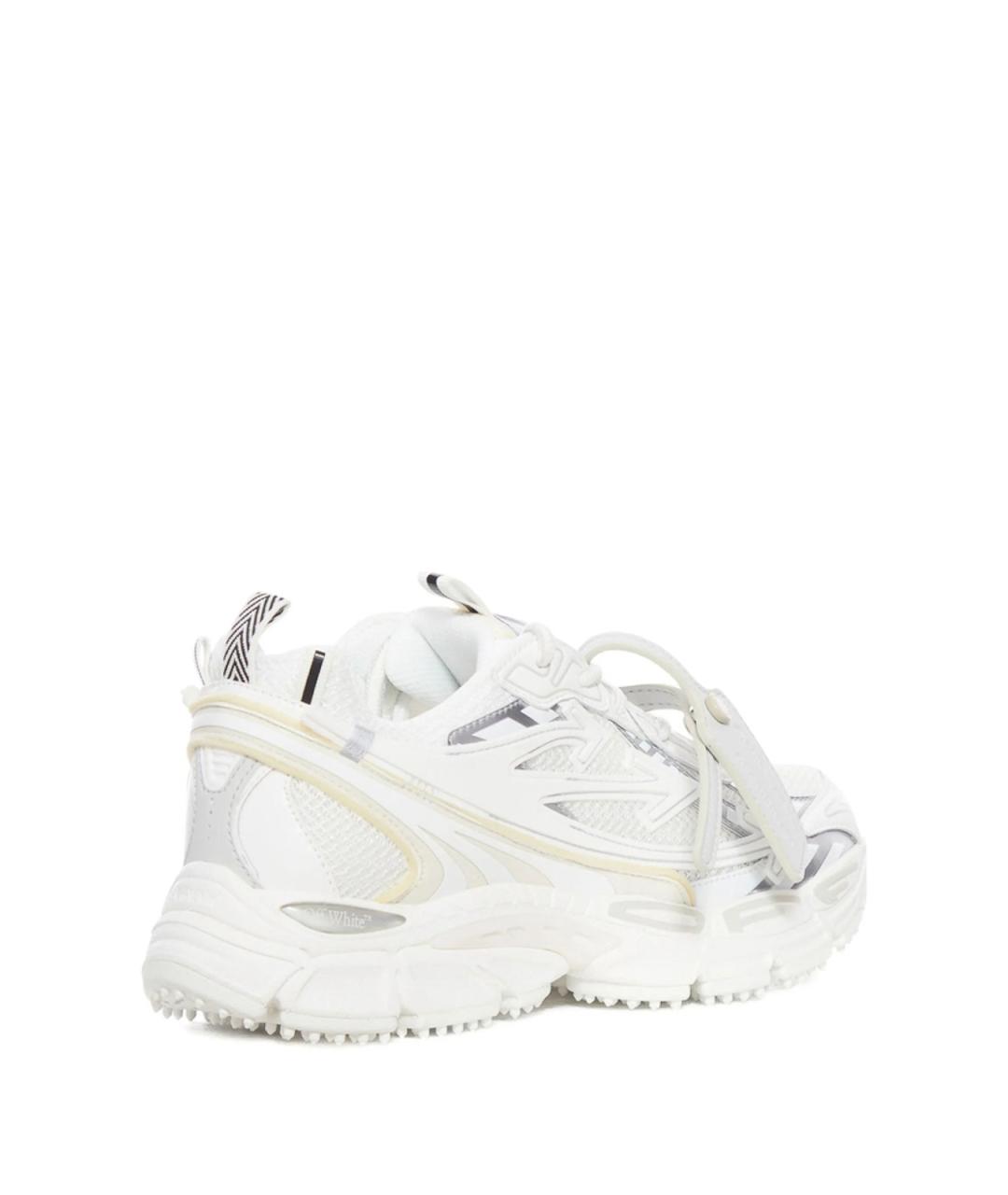 OFF-WHITE Белые текстильные кроссовки, фото 3