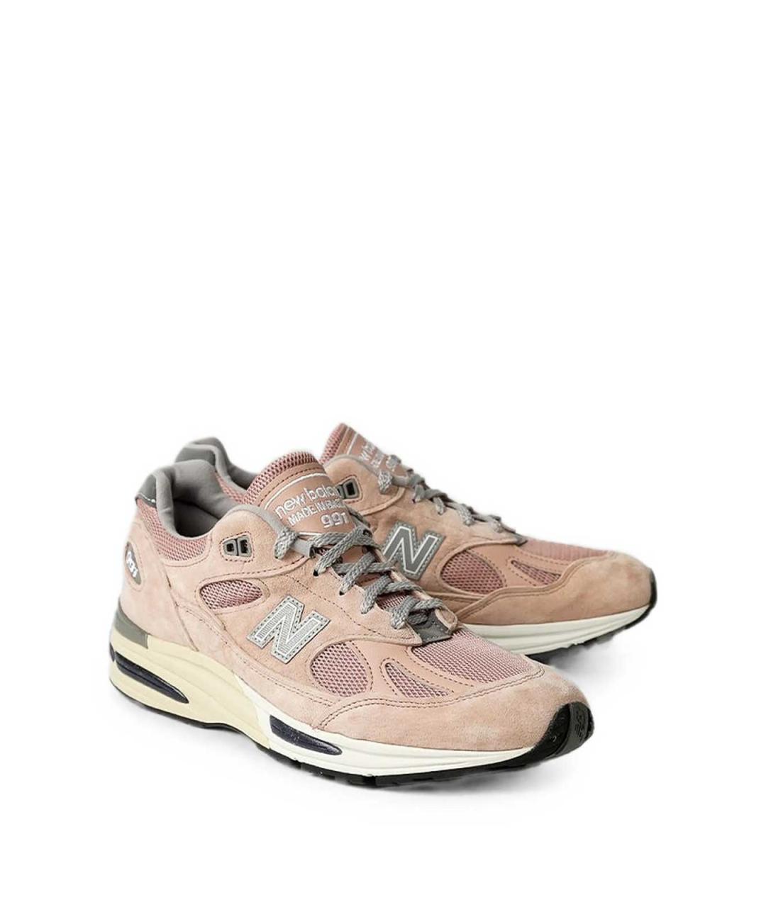 NEW BALANCE Розовые замшевые кроссовки, фото 4