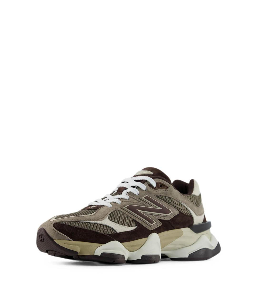 NEW BALANCE Коричневые замшевые низкие кроссовки / кеды, фото 2