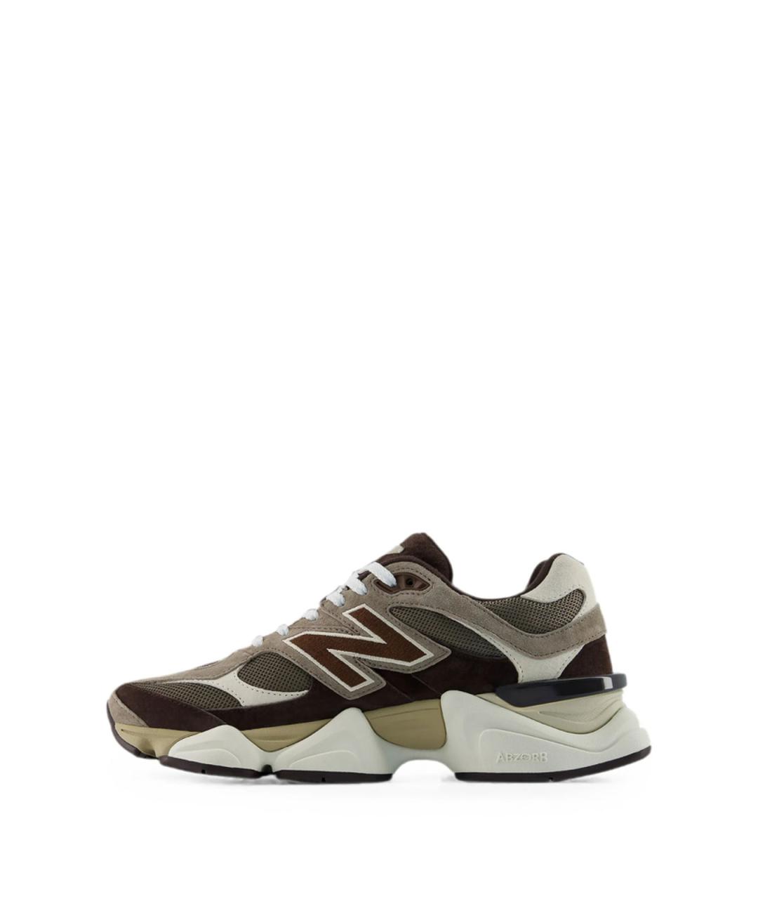NEW BALANCE Коричневые замшевые низкие кроссовки / кеды, фото 3