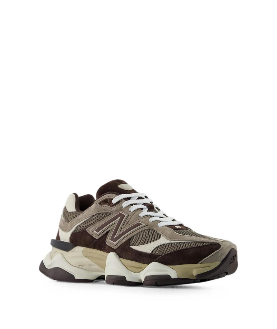 NEW BALANCE Коричневые замшевые низкие кроссовки / кеды, фото 5