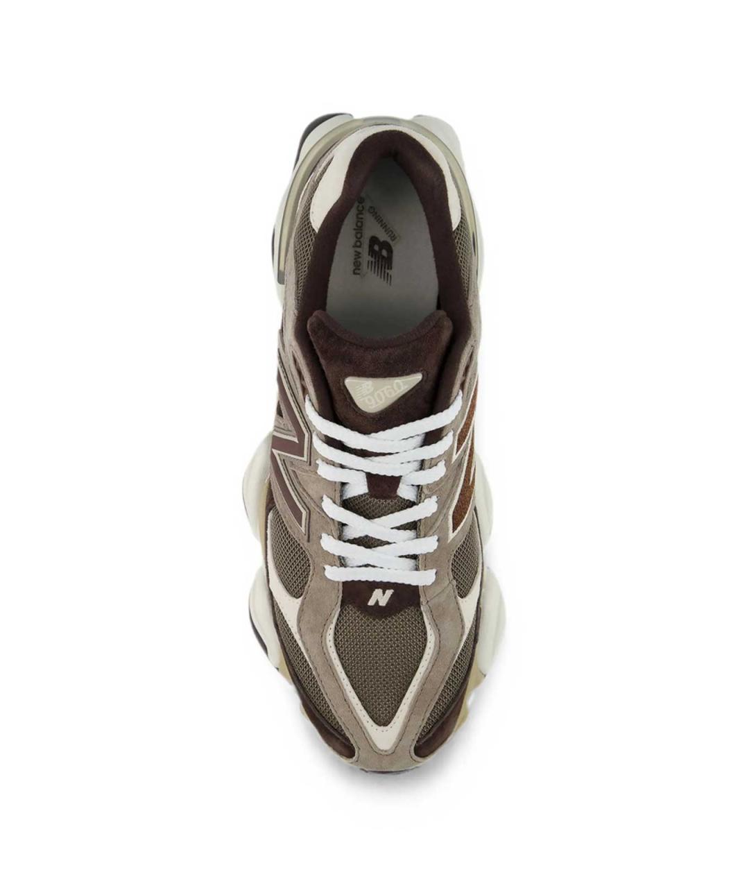 NEW BALANCE Коричневые замшевые низкие кроссовки / кеды, фото 4