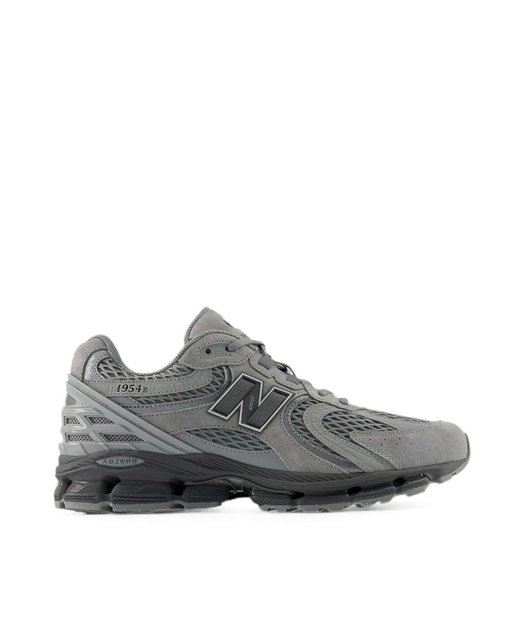 NEW BALANCE Серые замшевые низкие кроссовки / кеды, фото 1