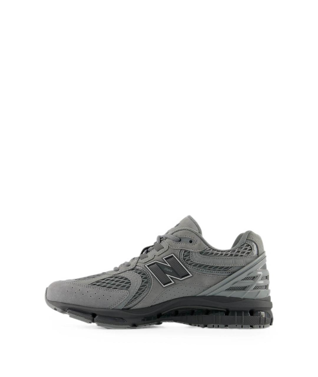 NEW BALANCE Серые замшевые низкие кроссовки / кеды, фото 5