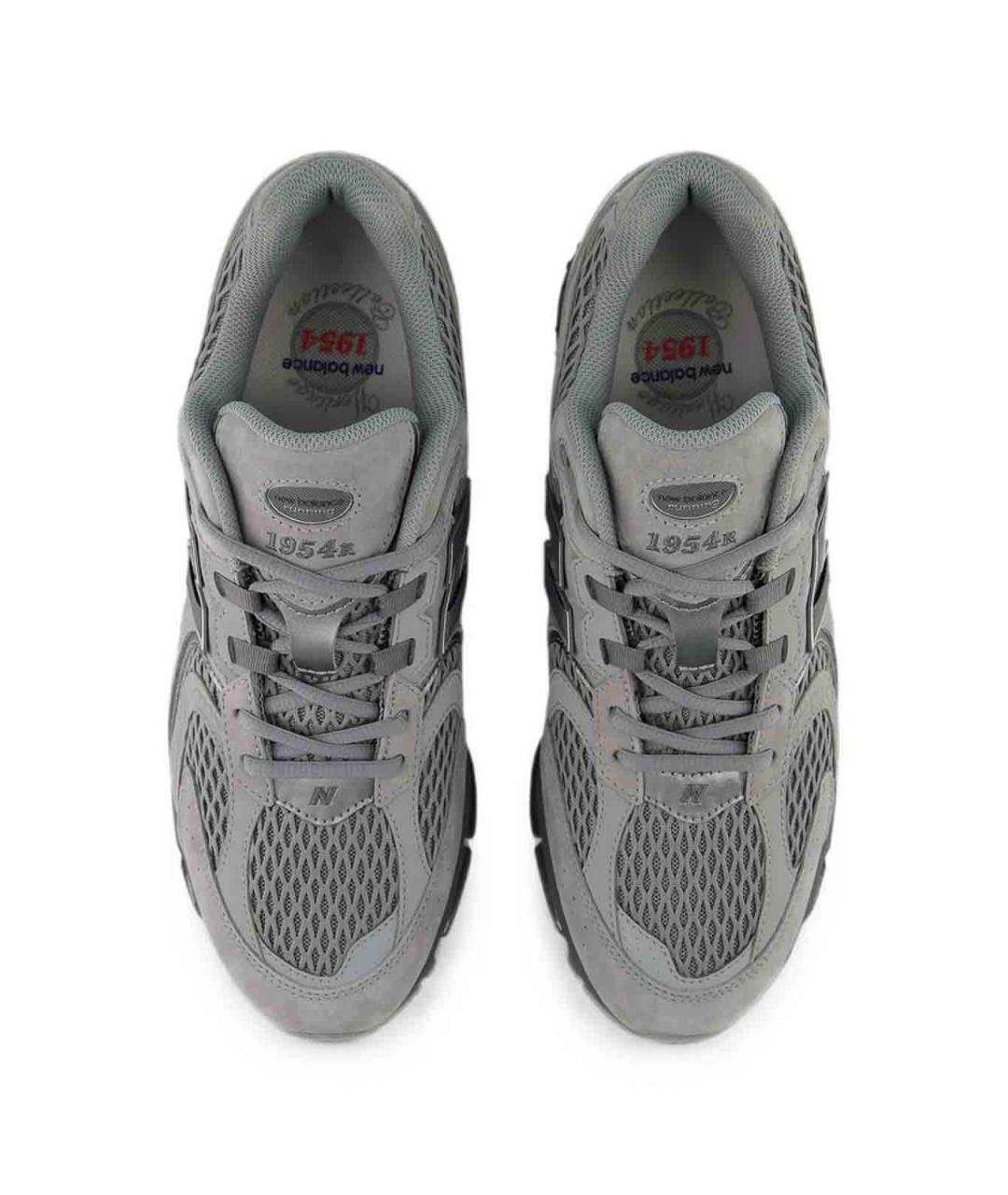 NEW BALANCE Серые замшевые низкие кроссовки / кеды, фото 4
