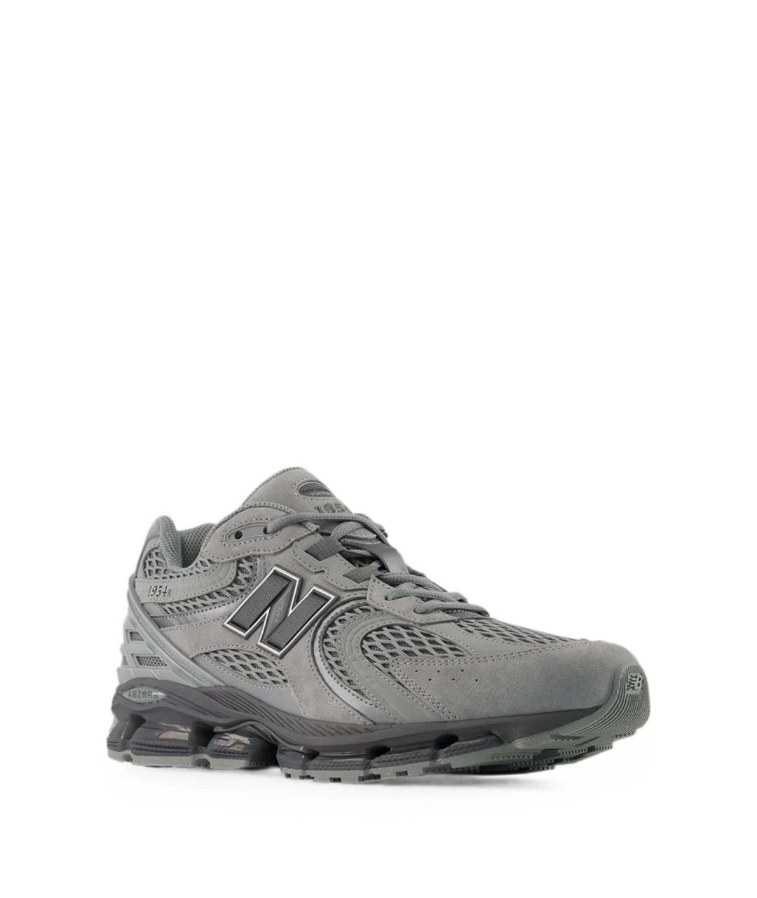 NEW BALANCE Серые замшевые низкие кроссовки / кеды, фото 6