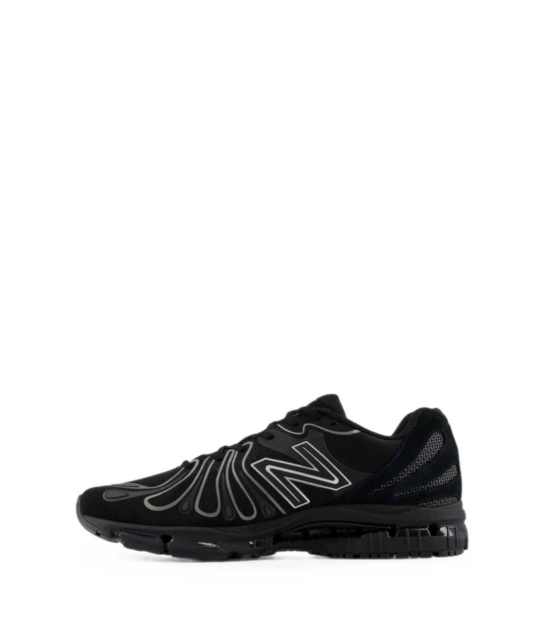 NEW BALANCE Черные кожаные низкие кроссовки / кеды, фото 2