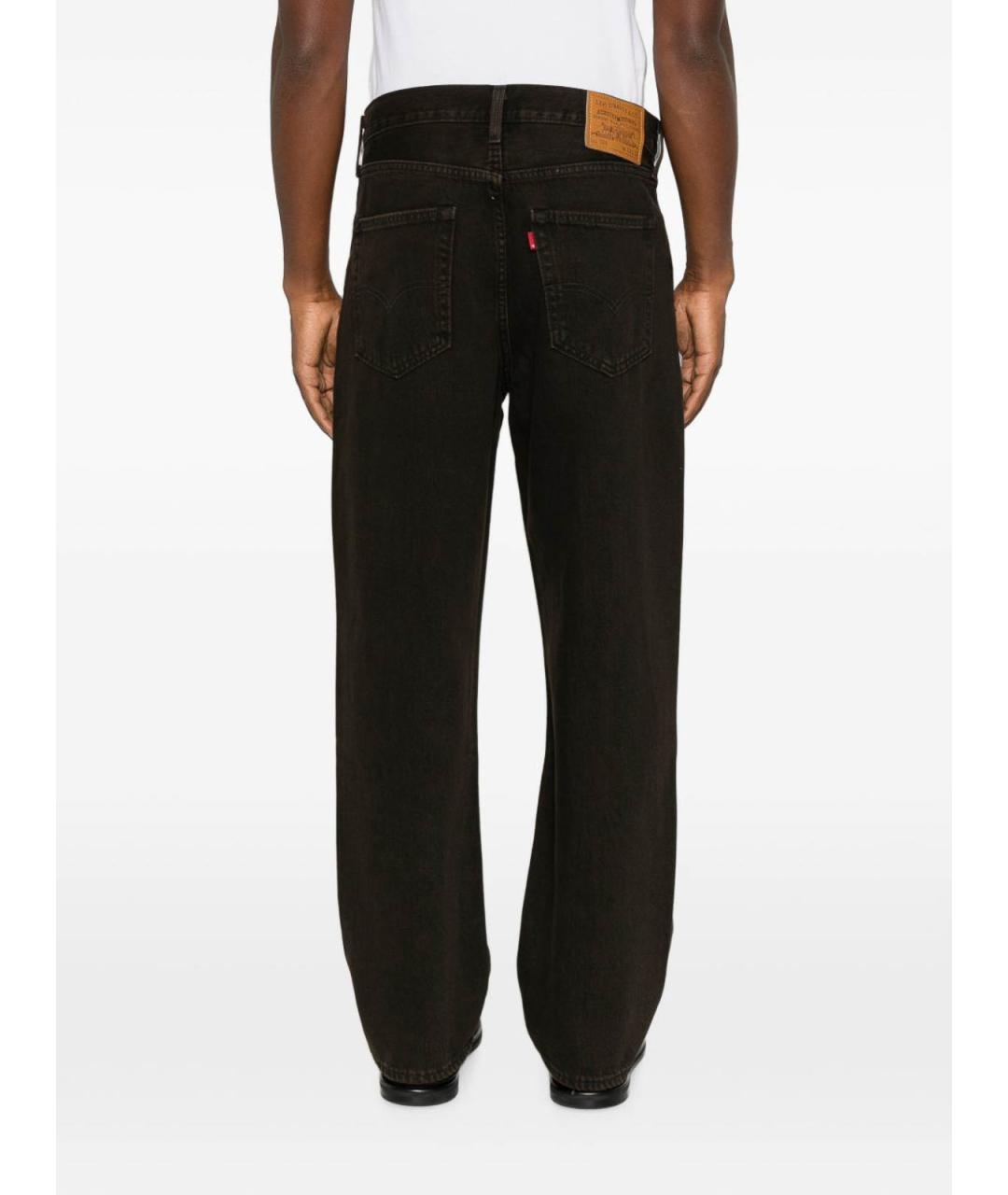 LEVI'S Коричневые хлопковые прямые джинсы, фото 2
