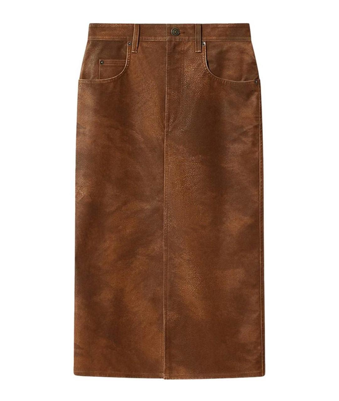 ISABEL MARANT ETOILE Коричневая юбка миди, фото 1