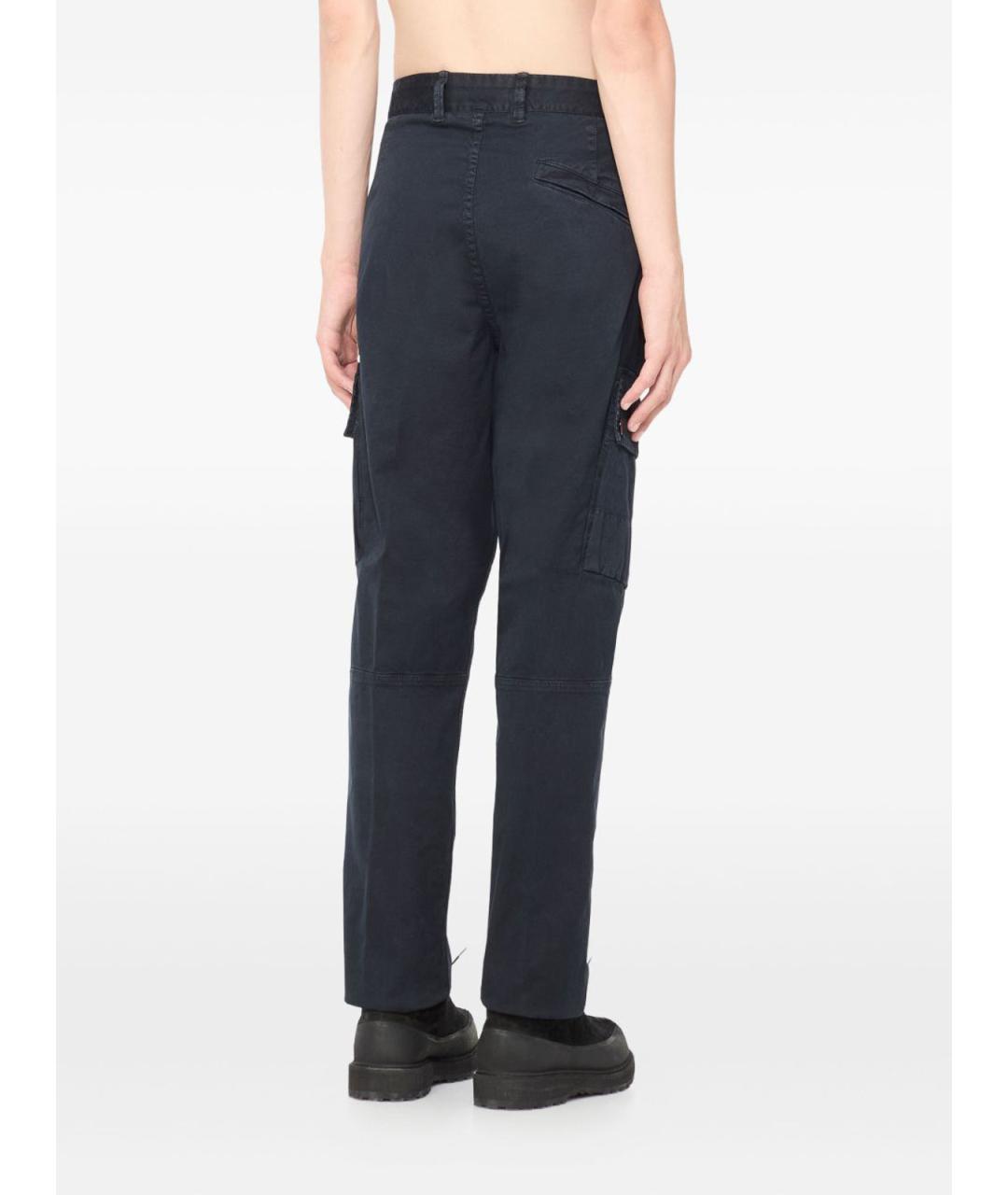STONE ISLAND Синие хлопковые повседневные брюки, фото 2