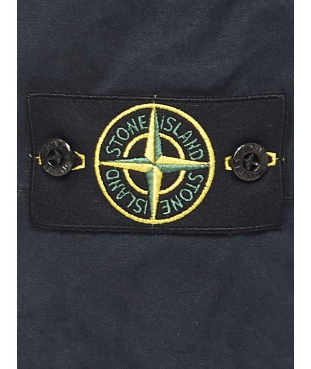 STONE ISLAND Синие хлопковые повседневные брюки, фото 4