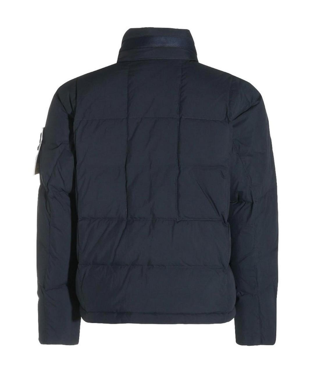 STONE ISLAND Синий полиамидовый пуховик, фото 2